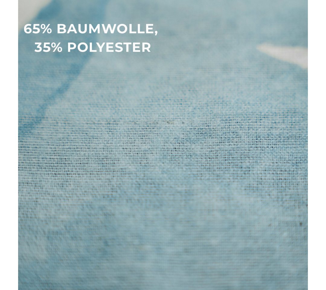 COFI 1453 Bettwäsche, Baumwollmix, 2 teilig, Biber Bettwäsche, mit verdecktem Reißverschluss – Bild 5 von 5