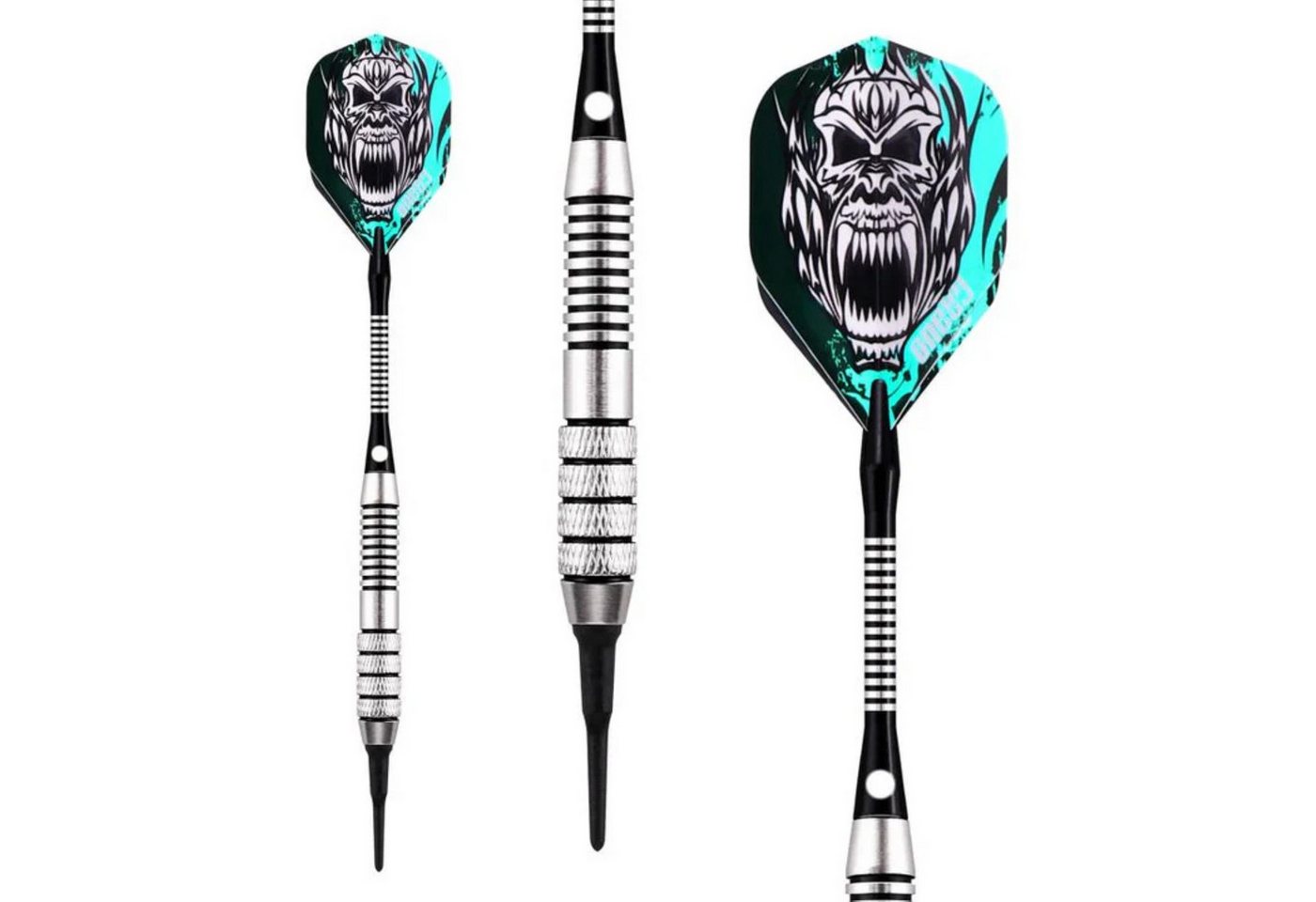 COFI 1453 Dartpfeil Soft Tip Darts Set mit Accessories, 12 Pack Kunststoffspitzen – Bild 3 von 5