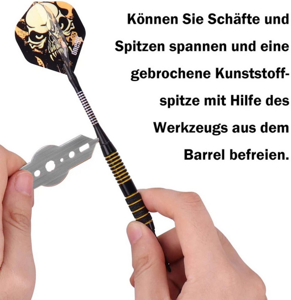 COFI 1453 Dartpfeil Soft Tip Darts Set mit Accessories, 12 Pack Kunststoffspitzen – Bild 4 von 5