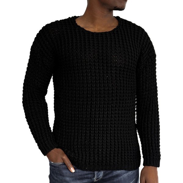 COFI Casuals Strickpullover Casual Herren Strickpullover mit Rundhals-Ausschnitt