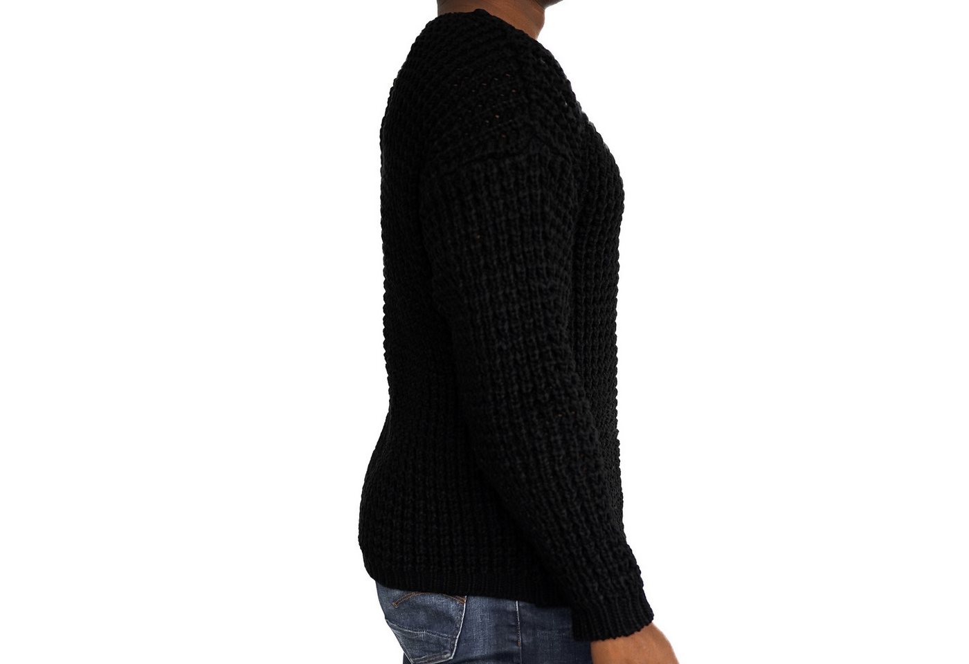 COFI Casuals Strickpullover Casual Herren Strickpullover mit Rundhals-Ausschnitt – Bild 2 von 5