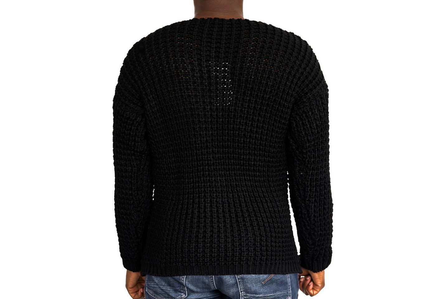 COFI Casuals Strickpullover Casual Herren Strickpullover mit Rundhals-Ausschnitt – Bild 3 von 5