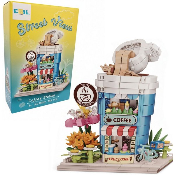 COIL Gebäude aus Blöcken, Bausteinset, Spielbausteine, Baukasten Spielbauklötze, (552 St), Kreatives DIY, Kompatible Blöcke
