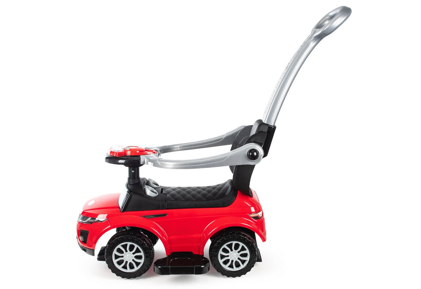 COIL Rutscherauto Babyrutscher, Kinderauto, Schiebeauto, 3in1, mit Druckgriff, interaktives Lenkrad, Musik- und Hupenknöpfe, ab 12 Monaten – Bild 3 von 5