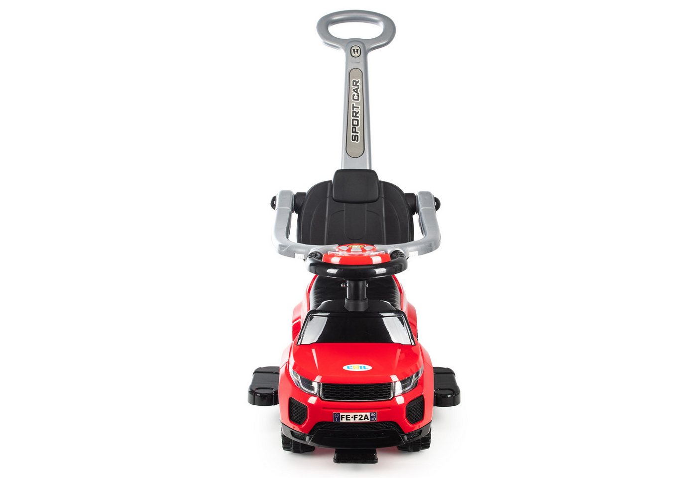 COIL Rutscherauto Babyrutscher, Kinderauto, Schiebeauto, 3in1, mit Druckgriff, interaktives Lenkrad, Musik- und Hupenknöpfe, ab 12 Monaten – Bild 5 von 5