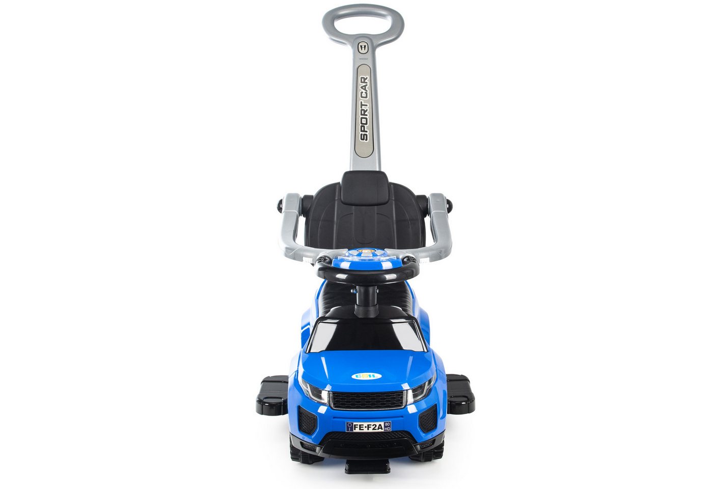 COIL Rutscherauto Babyrutscher, Kinderauto, Schiebeauto, 3in1, mit Druckgriff, interaktives Lenkrad, Musik- und Hupenknöpfe, ab 12 Monaten – Bild 5 von 5