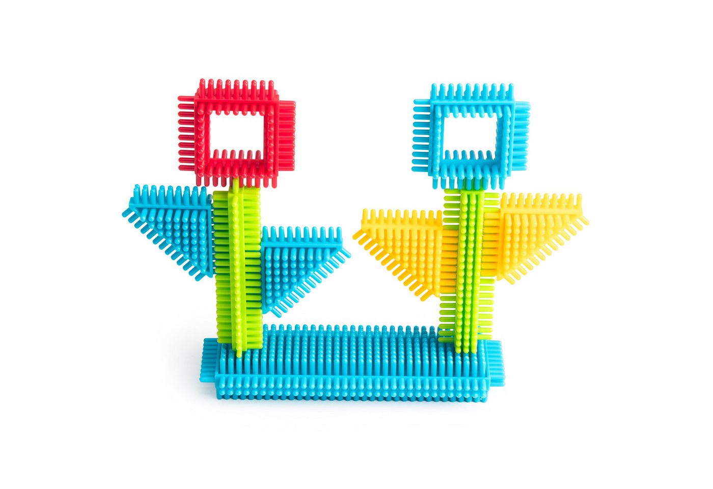 COIL Steckspielzeug, Bausteine in Borstenform, Igelblöcke Spielbauklötze, (100 St), STEM, Baukasten, sichere Bausteine, für Kinder ab 3 Jahren – Bild 5 von 5