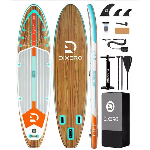 COIL SUP-Board Aufblasbares SUP Board Set – Stand Up Komplettset, (Set, mit Paddel, mit Pumpe), wasserdichte Handytasche, Stabil, Leicht, Zubehör