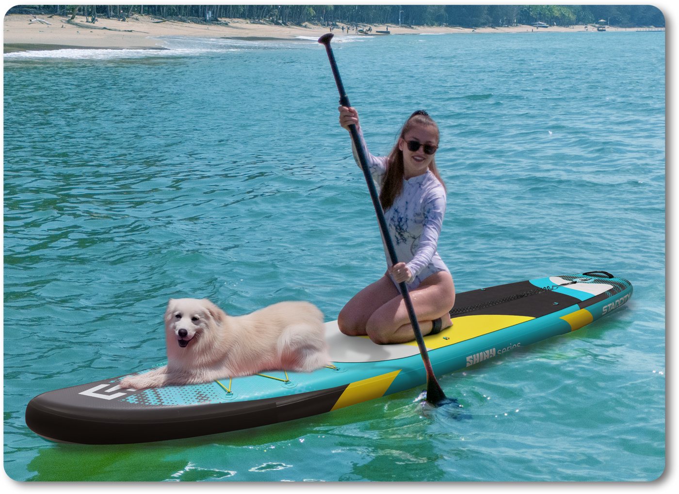 COIL SUP-Board Aufblasbares SUP Board Set – Stand Up Komplettset, (Set, mit Paddel, mit Pumpe), wasserdichte Handytasche, Stabil, Leicht, Zubehör – Bild 3 von 5