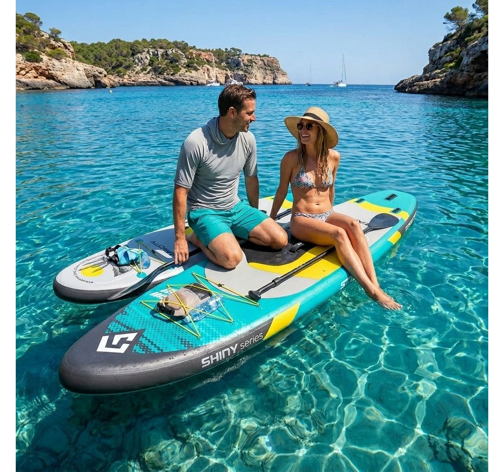 COIL SUP-Board Aufblasbares SUP Board Set – Stand Up Komplettset, (Set, mit Paddel, mit Pumpe), wasserdichte Handytasche, Stabil, Leicht, Zubehör – Bild 4 von 5
