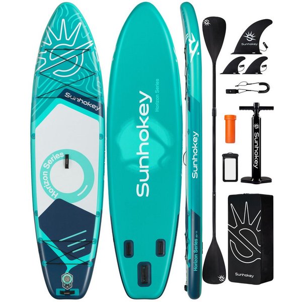 COIL SUP-Board Aufblasbares SUP Board Set – Stand Up Komplettset, (Set, mit Paddel, mit Pumpe), wasserdichte Handytasche, Stabil, Leicht, Zubehör