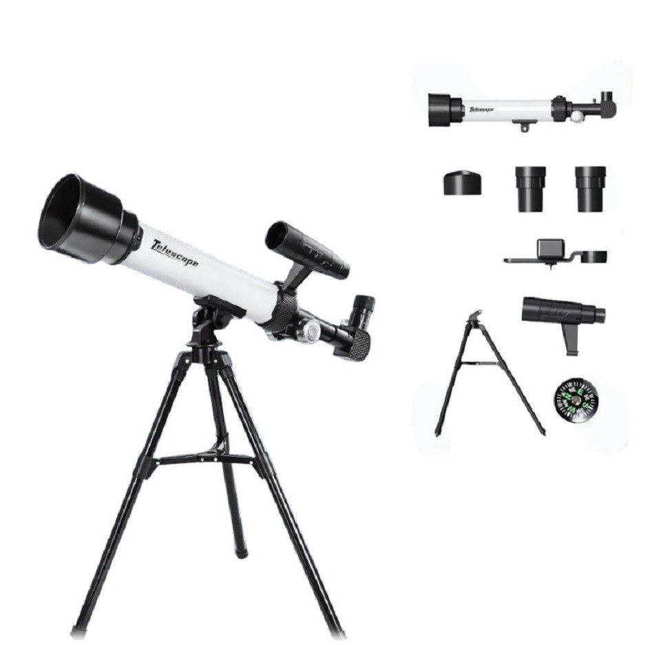 COIL Teleskop Kinderteleskop, Lehrteleskop, astronomisches Teleskop, Lernspielzeug, Smartphone-Halterung, 30x-60x-Objektiv, Stativ – Bild 2 von 5