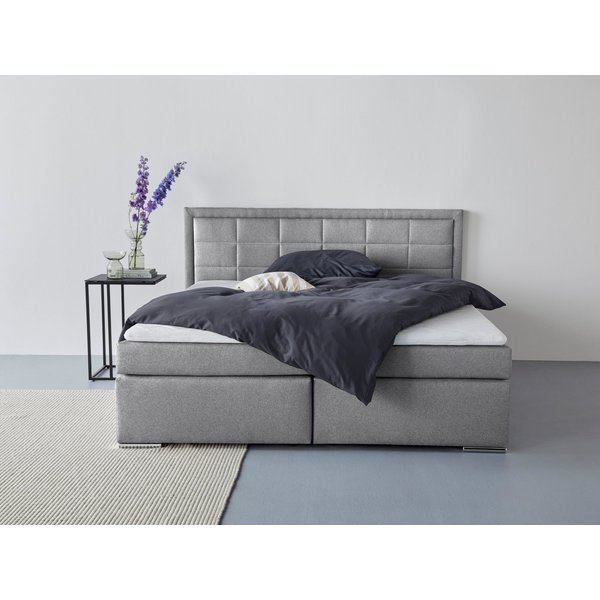 COLLECTION AB Boxbett ATHENA, Polsterbett wahlweise mit Bettkasten, Strukturstoff-Bezug (mit PUR-Schaumtopper (H2), Kaltschaumtopper (H3) oder Viscotopper (H4),