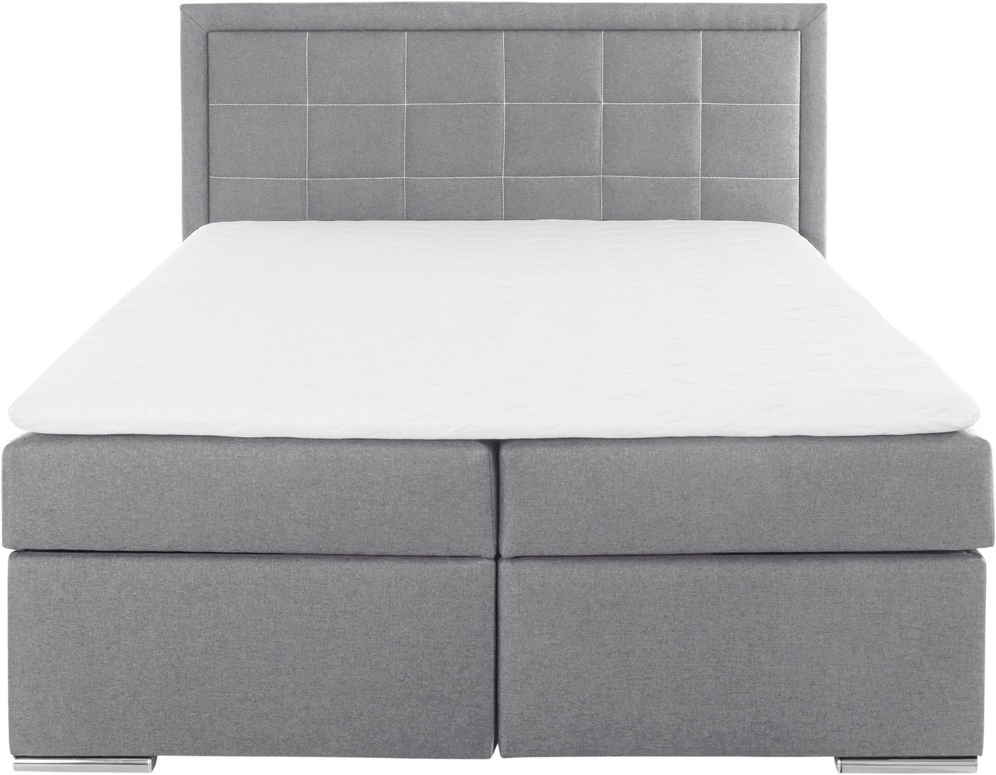 COLLECTION AB Boxbett ATHENA, Polsterbett wahlweise mit Bettkasten, Strukturstoff-Bezug (mit PUR-Schaumtopper (H2), Kaltschaumtopper (H3) oder Viscotopper (H4), – Bild 5 von 5