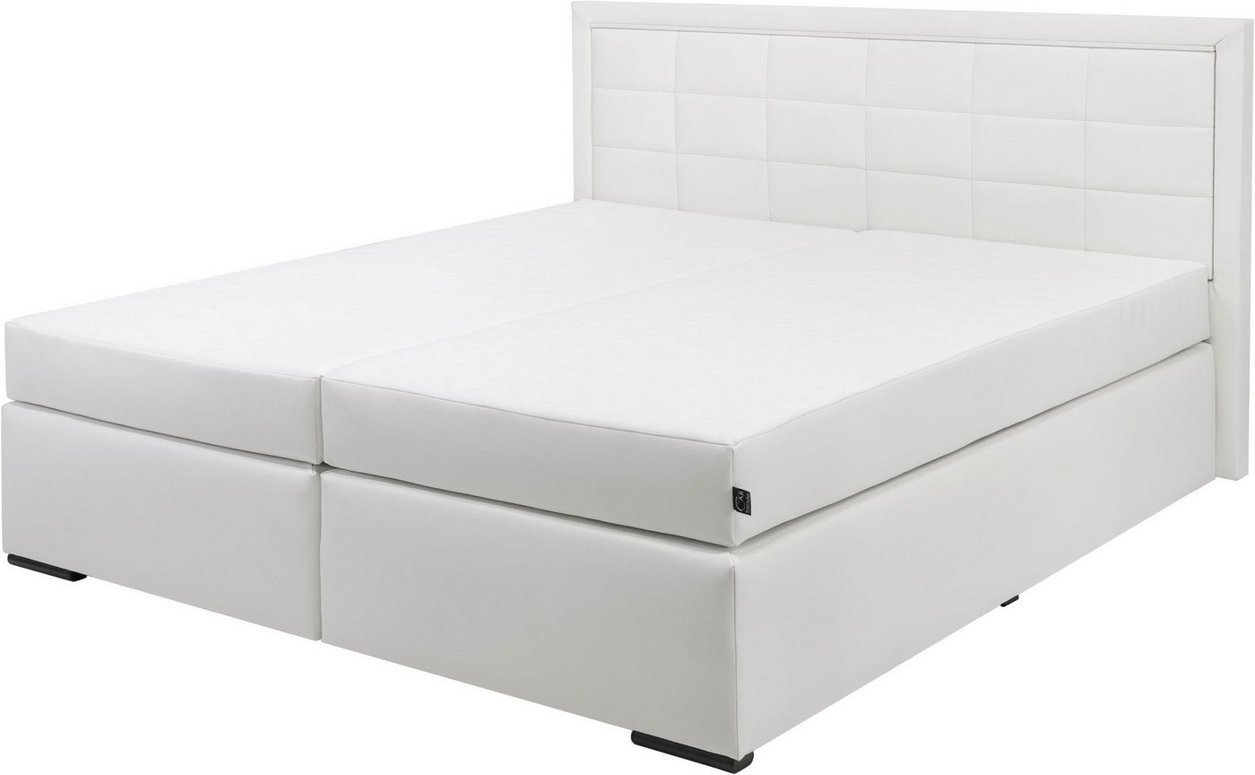 COLLECTION AB Boxspringbett ATHENA inkl. Bonnell- oder Taschenfederkernmatratze H2-H4, Wahlweise mit LED-Leiste, Kunstleder- oder Strukturstoff-Bezug – Bild 2 von 5