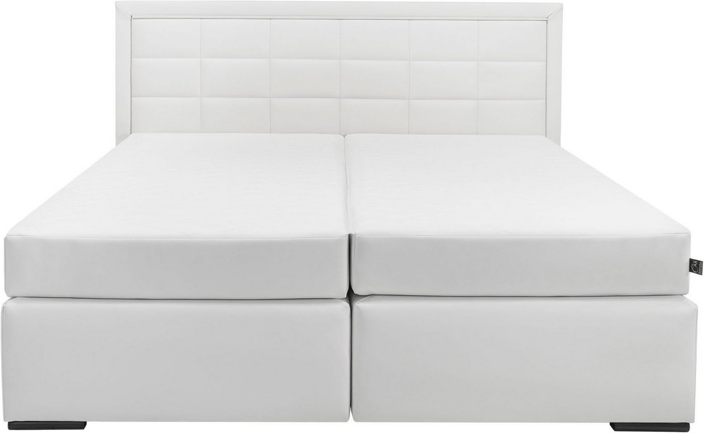 COLLECTION AB Boxspringbett ATHENA inkl. Bonnell- oder Taschenfederkernmatratze H2-H4, Wahlweise mit LED-Leiste, Kunstleder- oder Strukturstoff-Bezug – Bild 3 von 5