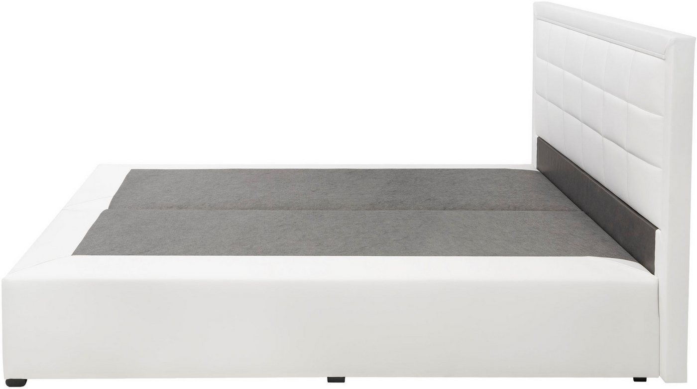 COLLECTION AB Boxspringbett ATHENA inkl. Bonnell- oder Taschenfederkernmatratze H2-H4, Wahlweise mit LED-Leiste, Kunstleder- oder Strukturstoff-Bezug – Bild 4 von 5