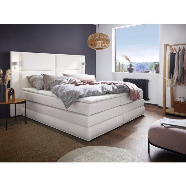 COLLECTION AB Boxspringbett Copenhagen, inklusive Bettkasten, Topper, wahlweise mit LED-Beleuchtung