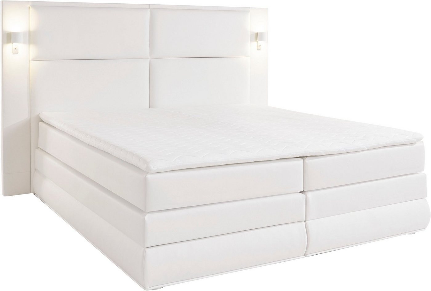 COLLECTION AB Boxspringbett COPENHAGEN, mit Bettkasten & Bonnell- oder TTFK-Matratze H2/H4 (inkl. Topper), wahlweise LED-Beleuchtung, verschiedene Bezüge, 180 c – Bild 5 von 5