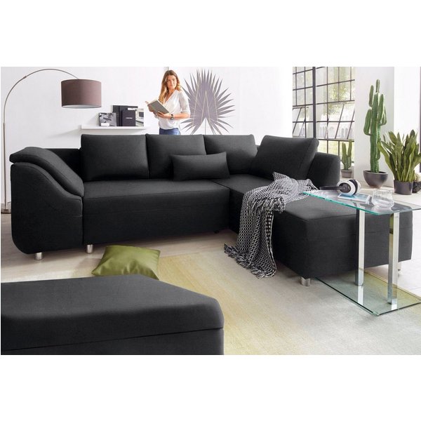 COLLECTION AB Ecksofa Sally L-Form, B: 256 cm, 1 Zierkissen, optional Schlaffunktion & Bettkasten