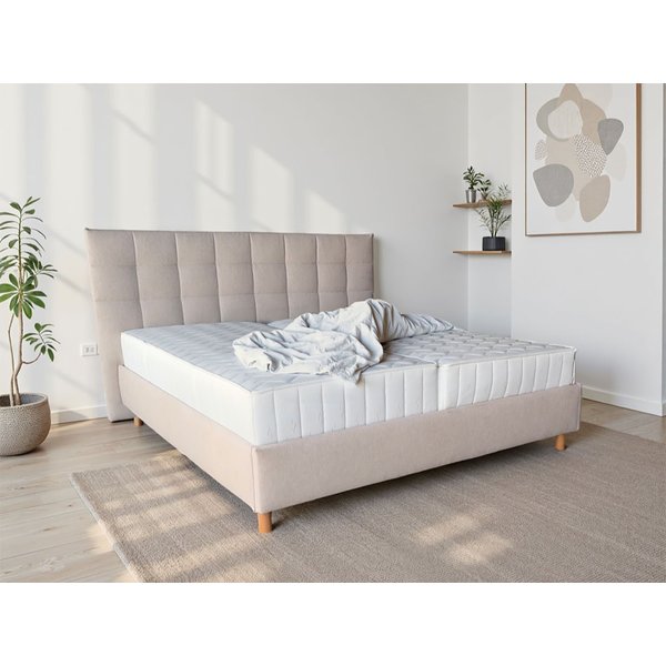 COLLECTION AB Polsterbett CLASSIC Scandi erhältlich in der Breite 180x200cm, 3 Varianten: Rahmen, Rahmen + Rost oder Komplett-Set mit King-Matratze