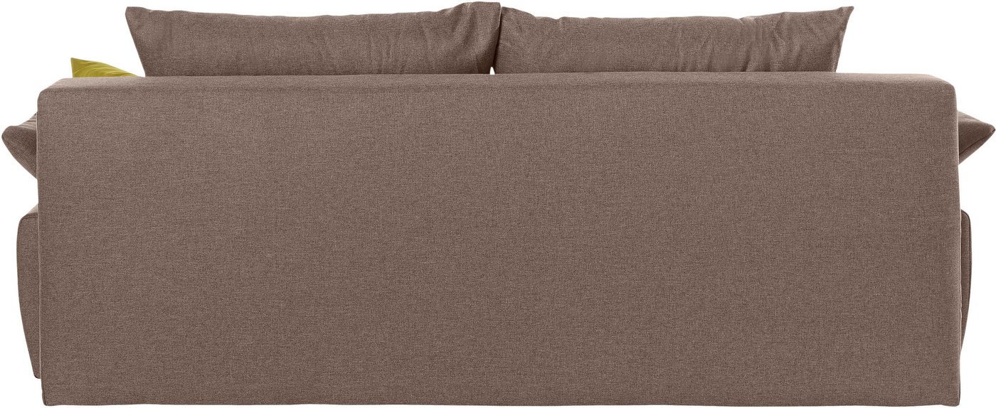 COLLECTION AB Schlafsofa Funtastic, B: 212 cm, Liegefl. 145x187 cm, Armteilverstellung,in Cord, Schlaffunktion, Bettkasten & Zierkissen, Gästebett mit Federkern – Bild 5 von 5