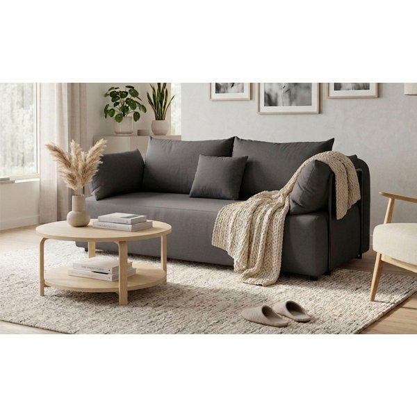 COLLECTION AB Schlafsofa Maria, B: 191 cm, Liegefl. 143x190 cm, Bettfunktion & Bettkasten, Federkern & Zierkissen, freistehend