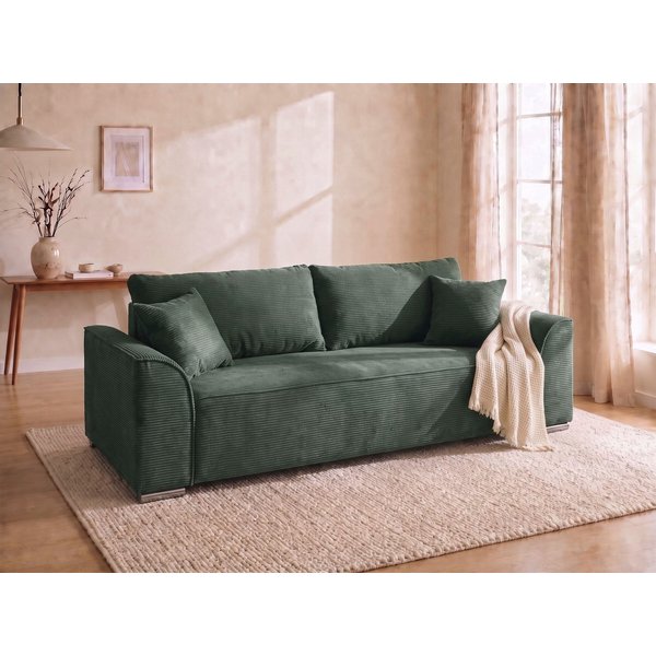 COLLECTION AB Schlafsofa Sara B: 241 cm, Liegefl. 137x195 cm, Bettkasten, optional mit Topper, Schlaffunktion, Couch mit Bonnellfederkern, Gästebettfunktion