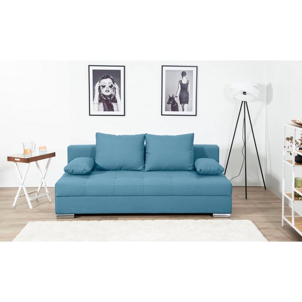 COLLECTION AB Schlafsofa Tania, B: 194 cm, Liegefl. 140x194 cm, Federkern, Schlafcouch mit Gästebett inklusive Rückenkissen