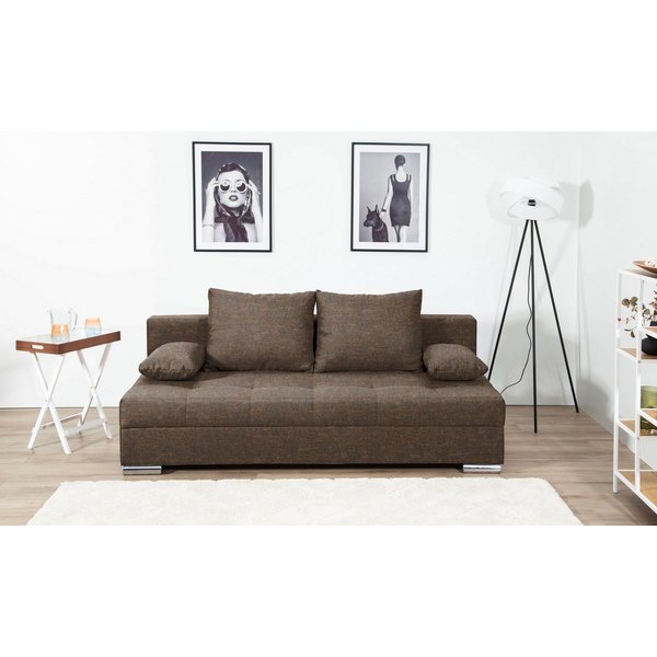 COLLECTION AB Schlafsofa Tania, B: 194 cm, Liegefl. 140x194 cm, Federkern, Schlafcouch mit Gästebett inklusive Rückenkissen