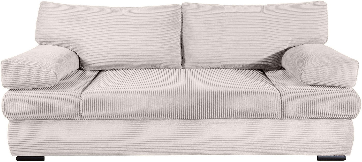 COLLECTION AB Schlafsofa Tina, B: 200 cm, Liegefl. 146x200 cm, Schlaffunktion, Bettkasten & 2 Armlehnenkissen, Federkern – Bild 2 von 5
