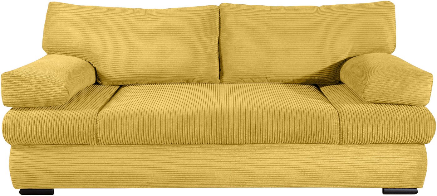 COLLECTION AB Schlafsofa Tina, B: 200 cm, Liegefl. 146x200 cm, Schlaffunktion, Bettkasten & 2 Armlehnenkissen, Federkern – Bild 2 von 5