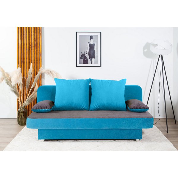 COLLECTION AB Schlafsofa Ulla, B: 186 cm, Liegel. 142x186 cm, Schlaffunktion, Bettkasten & 2 Wende-Rückenkissen