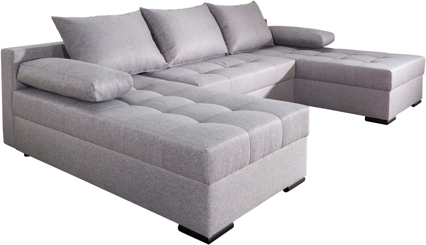 COLLECTION AB Wohnlandschaft Josy U-Form, B: 269 cm, auch in Cord, Schlaffunktion & Bettkasten, Federkern – Bild 4 von 5