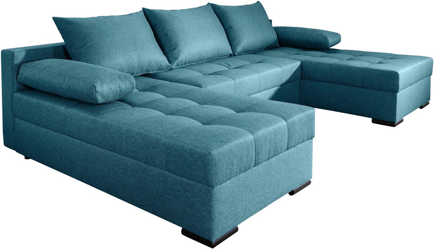 COLLECTION AB Wohnlandschaft Josy U-Form, B: 269 cm, auch in Cord, Schlaffunktion & Bettkasten, Federkern – Bild 4 von 5