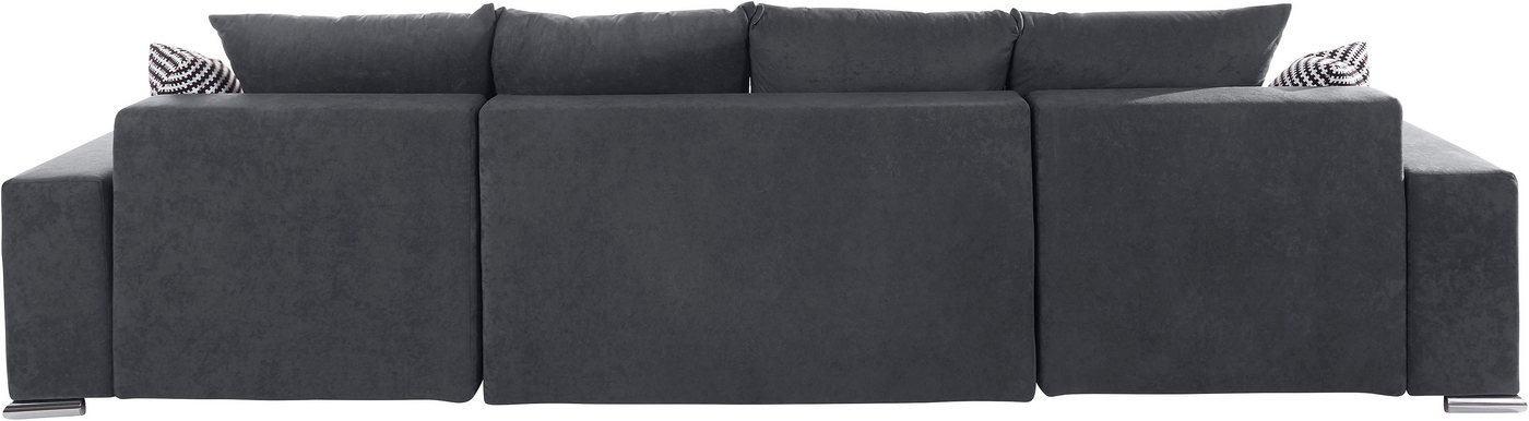 COLLECTION AB Wohnlandschaft Josy XL U-Form, Breite: 313 cm, Liegefl. 137x266 cm, Schlaffunktion, Bettkasten & 2 Zierkissen, Federkern – Bild 5 von 5