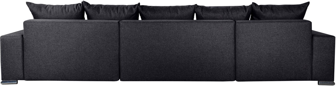 COLLECTION AB Wohnlandschaft Josy XXL U-Form, B: 333 cm, mit 2 Recamieren 77 & 97 cm, Schlaffunktion, Bettkasten & 2 Zierkissen, Federkern – Bild 4 von 5