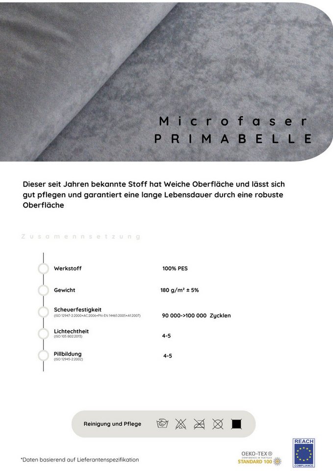 COLLECTION AB Wohnlandschaft Paola U-Form, B: 314 cm, Schlaffunktion, Bettkasten & 4 Zierkissen, Federkern – Bild 4 von 5