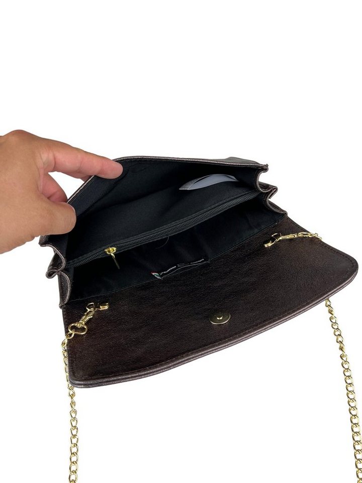 COLLEZIONE ALESSANDRO Clutch Eleganz, aus Leder, mit separaten Fächern – Bild 3 von 4