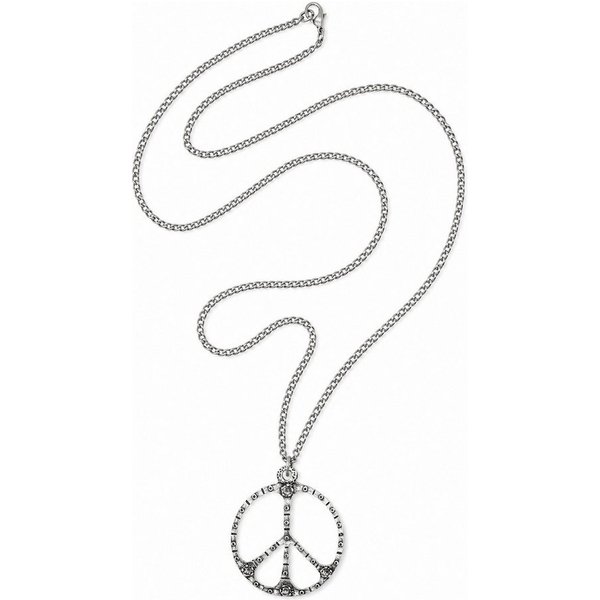 COLLEZIONE ALESSANDRO Lange Kette Peace, mit XL Peace Anhänger