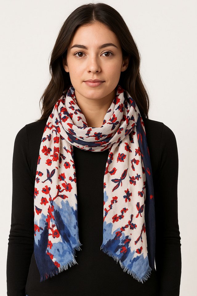 COLLEZIONE ALESSANDRO Modeschal Daria, (1-St), mit abstrakten Blumen – Bild 2 von 3