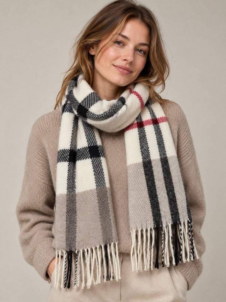 COLLEZIONE ALESSANDRO Modeschal SuperSofty, (1-St), mit Karomuster, elegant und warm – Bild 2 von 4