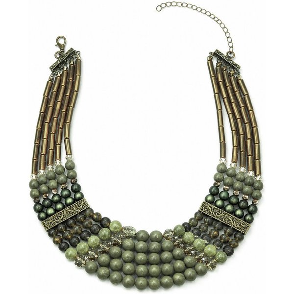 COLLEZIONE ALESSANDRO Statementkette Eugenie, mit Glasschliffperlen