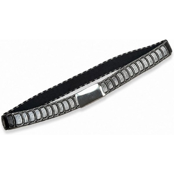 COLLEZIONE ALESSANDRO Taillengürtel Scala elastischer Schuppengürtel in Silber