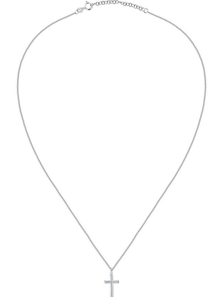 CHRIST Collier CHRIST Herren-Kette 925er Silber, recycelt Kreuz – Bild 2 von 5