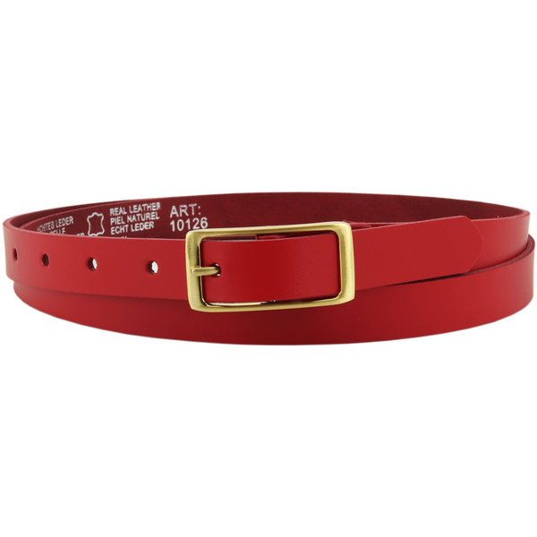 COLOGNEBELT Ledergürtel A2-SL echtes Leder, schmal, Damengürtel