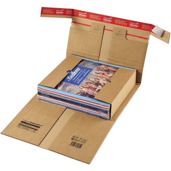 COLOMPAC Versandkarton Versandverpackung CP 030.08 320x320x60mm braun