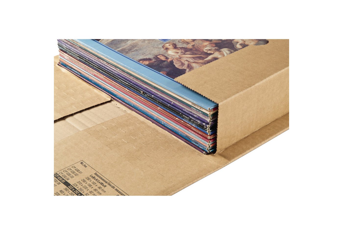 COLOMPAC Versandkarton Versandverpackung CP 030.08 320x320x60mm braun – Bild 5 von 5
