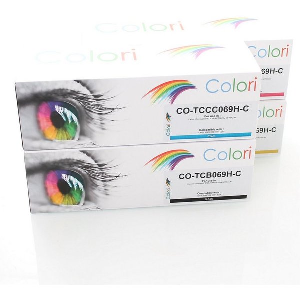 Colori Tonerkartusche, (Kompatibles Set 4x Toner (MIT CHIP) XXL für Canon 069H I-Sensys, Canon I-Sensys LBP673Cdw MF752Cdw MF754Cdw), Colori
