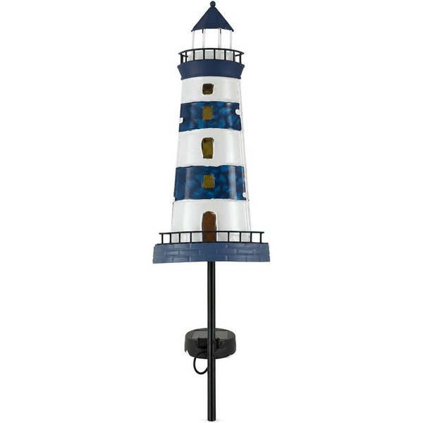 colourliving LED-Dekofigur LED Solar-Gartenstecker »Leuchtturm & Segelboot« für Garten und Beet, Maritimes Design, Solarbetrieb